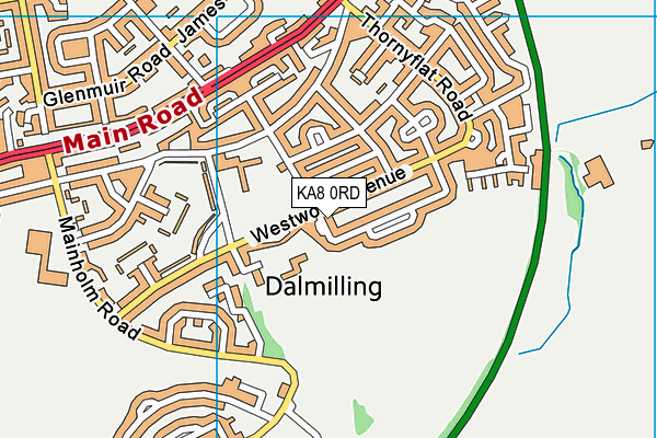 KA8 0RD map - OS VectorMap District (Ordnance Survey) KA8 0RD map - OS VectorMap District (Ordnance Survey)