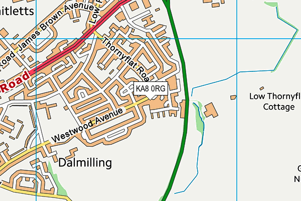 KA8 0RG map - OS VectorMap District (Ordnance Survey) KA8 0RG map - OS VectorMap District (Ordnance Survey)