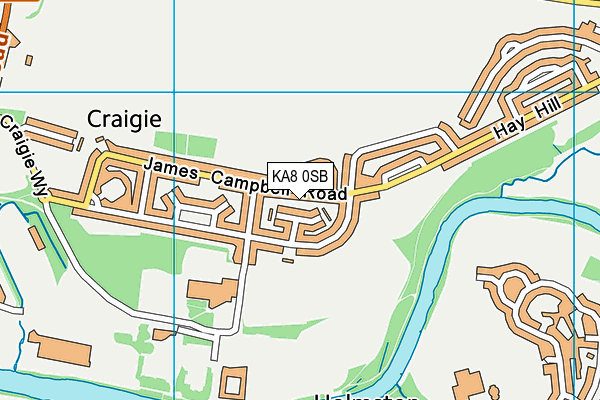 KA8 0SB map - OS VectorMap District (Ordnance Survey) KA8 0SB map - OS VectorMap District (Ordnance Survey)