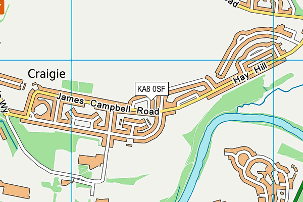 KA8 0SF map - OS VectorMap District (Ordnance Survey) KA8 0SF map - OS VectorMap District (Ordnance Survey)