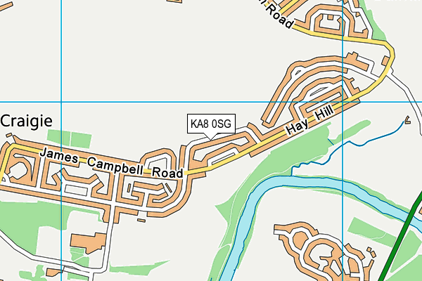 KA8 0SG map - OS VectorMap District (Ordnance Survey) KA8 0SG map - OS VectorMap District (Ordnance Survey)