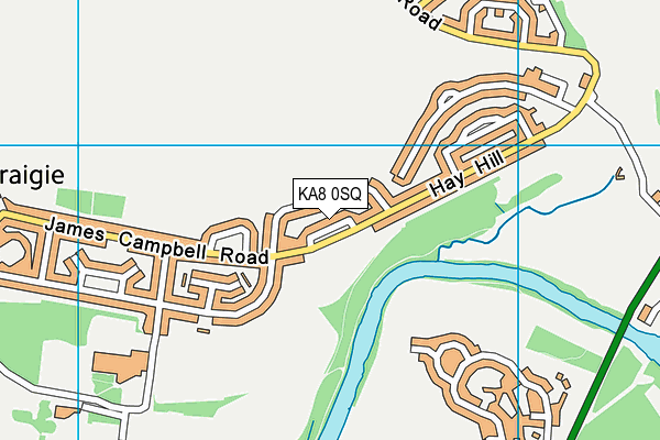 KA8 0SQ map - OS VectorMap District (Ordnance Survey) KA8 0SQ map - OS VectorMap District (Ordnance Survey)