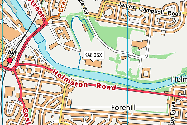 KA8 0SX map - OS VectorMap District (Ordnance Survey) KA8 0SX map - OS VectorMap District (Ordnance Survey)