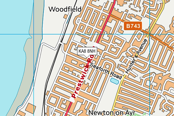 KA8 8NH map - OS VectorMap District (Ordnance Survey) KA8 8NH map - OS VectorMap District (Ordnance Survey)