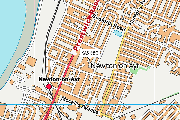 KA8 9BG map - OS VectorMap District (Ordnance Survey) KA8 9BG map - OS VectorMap District (Ordnance Survey)