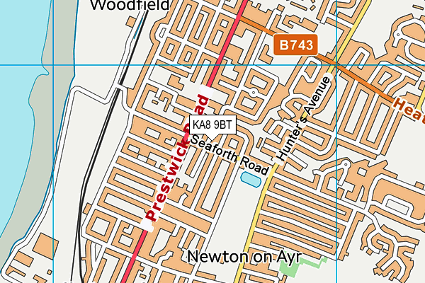 KA8 9BT map - OS VectorMap District (Ordnance Survey) KA8 9BT map - OS VectorMap District (Ordnance Survey)