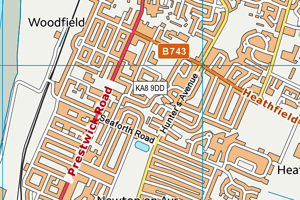 KA8 9DD map - OS VectorMap District (Ordnance Survey) KA8 9DD map - OS VectorMap District (Ordnance Survey)