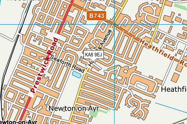 KA8 9EJ map - OS VectorMap District (Ordnance Survey) KA8 9EJ map - OS VectorMap District (Ordnance Survey)