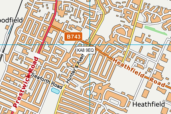 KA8 9EQ map - OS VectorMap District (Ordnance Survey) KA8 9EQ map - OS VectorMap District (Ordnance Survey)