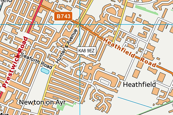 KA8 9EZ map - OS VectorMap District (Ordnance Survey) KA8 9EZ map - OS VectorMap District (Ordnance Survey)