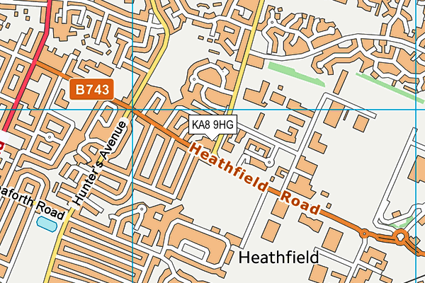 KA8 9HG map - OS VectorMap District (Ordnance Survey) KA8 9HG map - OS VectorMap District (Ordnance Survey)