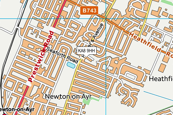 KA8 9HH map - OS VectorMap District (Ordnance Survey) KA8 9HH map - OS VectorMap District (Ordnance Survey)