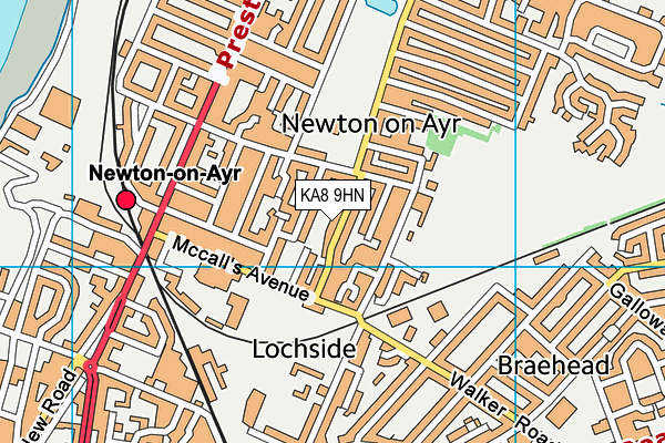 KA8 9HN map - OS VectorMap District (Ordnance Survey) KA8 9HN map - OS VectorMap District (Ordnance Survey)