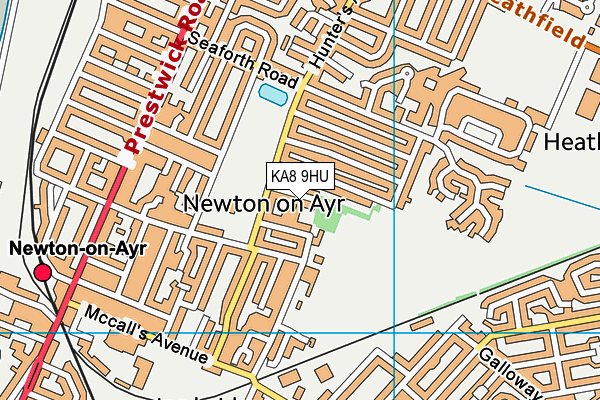 KA8 9HU map - OS VectorMap District (Ordnance Survey) KA8 9HU map - OS VectorMap District (Ordnance Survey)