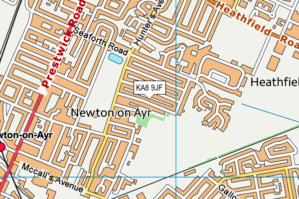 KA8 9JF map - OS VectorMap District (Ordnance Survey) KA8 9JF map - OS VectorMap District (Ordnance Survey)