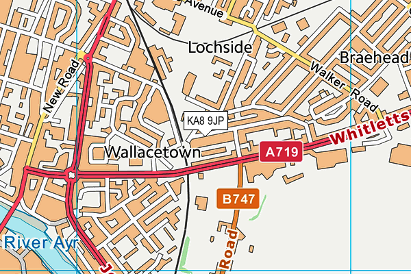 KA8 9JP map - OS VectorMap District (Ordnance Survey) KA8 9JP map - OS VectorMap District (Ordnance Survey)