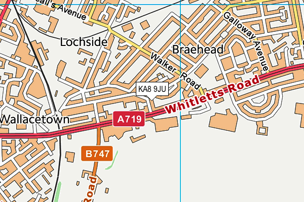 KA8 9JU map - OS VectorMap District (Ordnance Survey) KA8 9JU map - OS VectorMap District (Ordnance Survey)