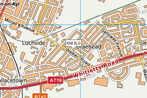 KA8 9LG map - OS VectorMap District (Ordnance Survey) KA8 9LG map - OS VectorMap District (Ordnance Survey)