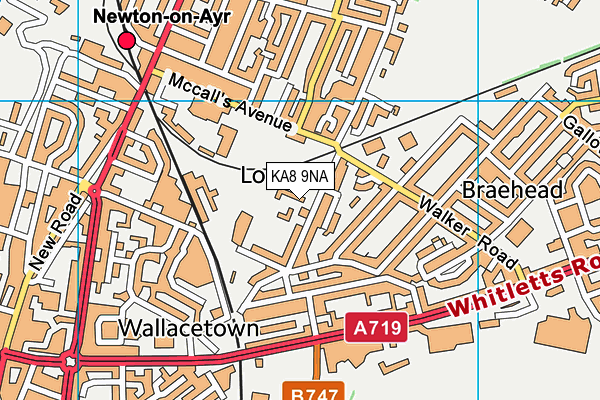 KA8 9NA map - OS VectorMap District (Ordnance Survey) KA8 9NA map - OS VectorMap District (Ordnance Survey)