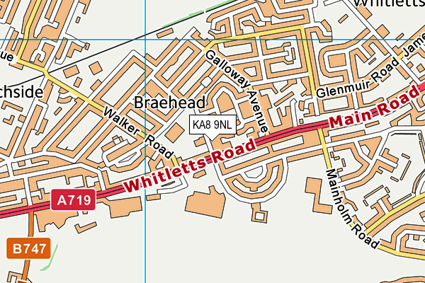 KA8 9NL map - OS VectorMap District (Ordnance Survey) KA8 9NL map - OS VectorMap District (Ordnance Survey)