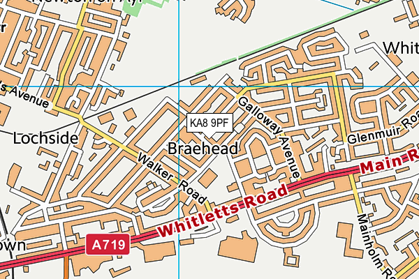 KA8 9PF map - OS VectorMap District (Ordnance Survey) KA8 9PF map - OS VectorMap District (Ordnance Survey)