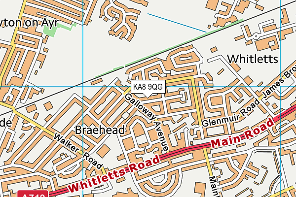 KA8 9QG map - OS VectorMap District (Ordnance Survey) KA8 9QG map - OS VectorMap District (Ordnance Survey)