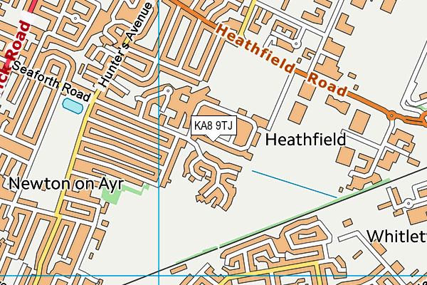 KA8 9TJ map - OS VectorMap District (Ordnance Survey)