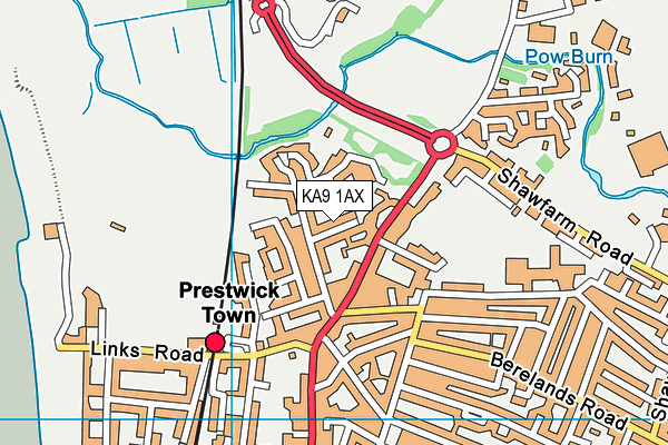 KA9 1AX map - OS VectorMap District (Ordnance Survey) KA9 1AX map - OS VectorMap District (Ordnance Survey)