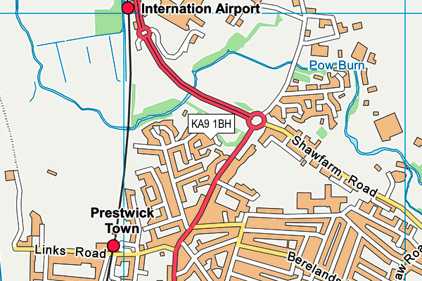 KA9 1BH map - OS VectorMap District (Ordnance Survey)