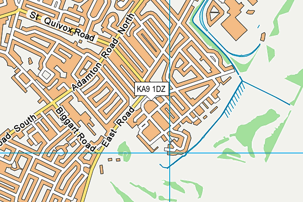 KA9 1DZ map - OS VectorMap District (Ordnance Survey) KA9 1DZ map - OS VectorMap District (Ordnance Survey)