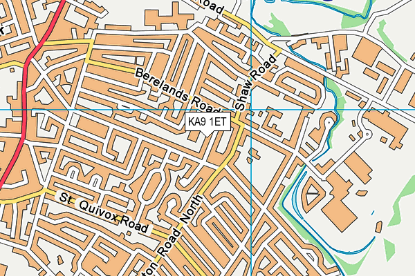 KA9 1ET map - OS VectorMap District (Ordnance Survey) KA9 1ET map - OS VectorMap District (Ordnance Survey)
