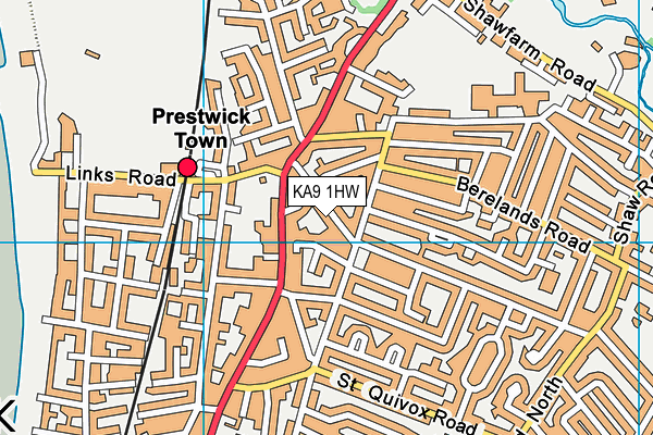 KA9 1HW map - OS VectorMap District (Ordnance Survey) KA9 1HW map - OS VectorMap District (Ordnance Survey)