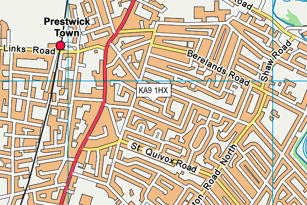 KA9 1HX map - OS VectorMap District (Ordnance Survey) KA9 1HX map - OS VectorMap District (Ordnance Survey)