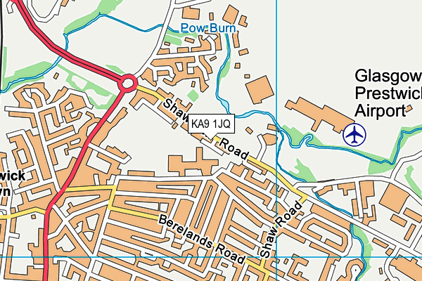 KA9 1JQ map - OS VectorMap District (Ordnance Survey) KA9 1JQ map - OS VectorMap District (Ordnance Survey)
