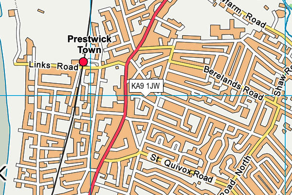 KA9 1JW map - OS VectorMap District (Ordnance Survey) KA9 1JW map - OS VectorMap District (Ordnance Survey)