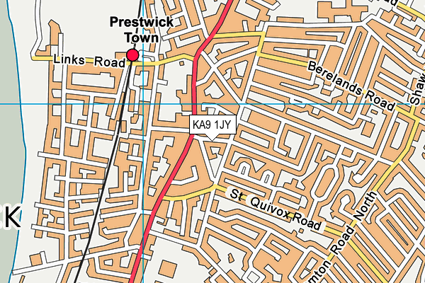 KA9 1JY map - OS VectorMap District (Ordnance Survey)
