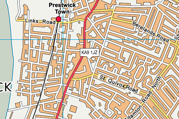 KA9 1JZ map - OS VectorMap District (Ordnance Survey)