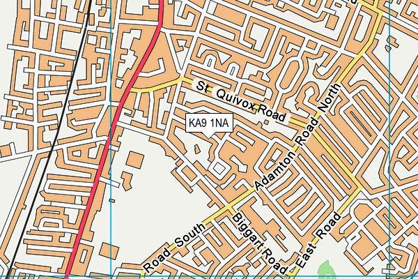 KA9 1NA map - OS VectorMap District (Ordnance Survey) KA9 1NA map - OS VectorMap District (Ordnance Survey)