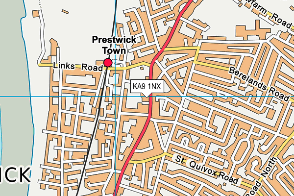 KA9 1NX map - OS VectorMap District (Ordnance Survey) KA9 1NX map - OS VectorMap District (Ordnance Survey)