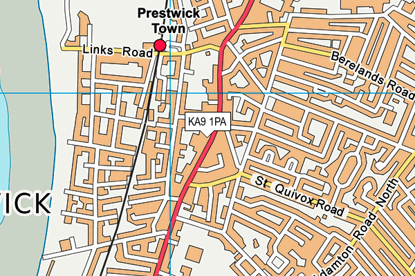 KA9 1PA map - OS VectorMap District (Ordnance Survey) KA9 1PA map - OS VectorMap District (Ordnance Survey)