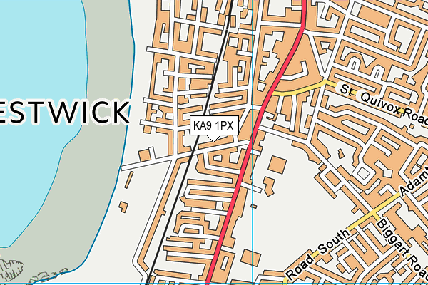 KA9 1PX map - OS VectorMap District (Ordnance Survey) KA9 1PX map - OS VectorMap District (Ordnance Survey)