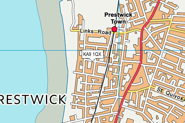 KA9 1QX map - OS VectorMap District (Ordnance Survey) KA9 1QX map - OS VectorMap District (Ordnance Survey)