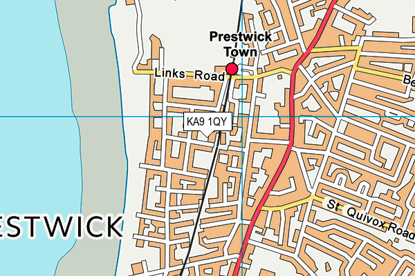KA9 1QY map - OS VectorMap District (Ordnance Survey)