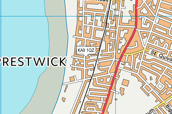 KA9 1QZ map - OS VectorMap District (Ordnance Survey)
