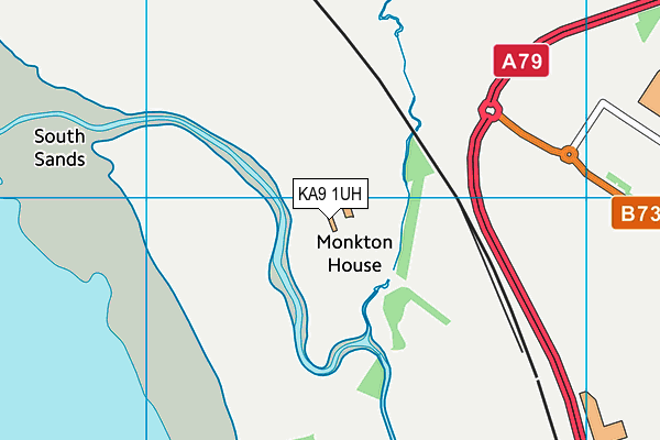 KA9 1UH map - OS VectorMap District (Ordnance Survey)