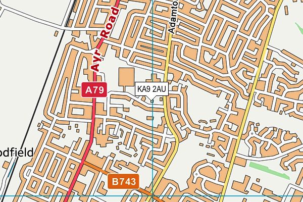 KA9 2AU map - OS VectorMap District (Ordnance Survey) KA9 2AU map - OS VectorMap District (Ordnance Survey)