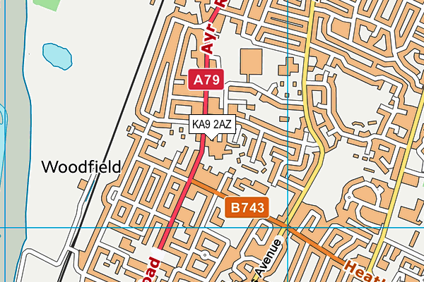 KA9 2AZ map - OS VectorMap District (Ordnance Survey) KA9 2AZ map - OS VectorMap District (Ordnance Survey)