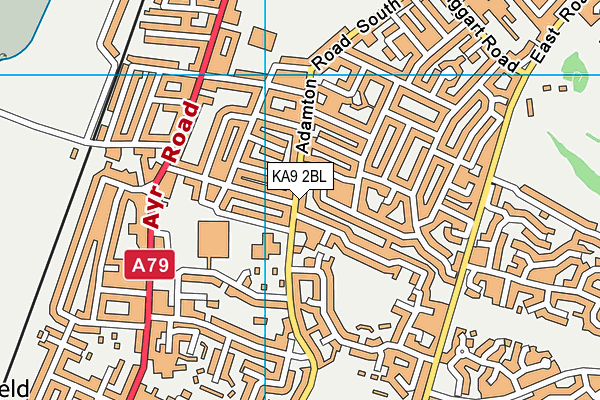 KA9 2BL map - OS VectorMap District (Ordnance Survey) KA9 2BL map - OS VectorMap District (Ordnance Survey)