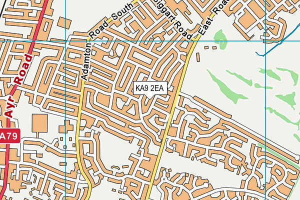 KA9 2EA map - OS VectorMap District (Ordnance Survey) KA9 2EA map - OS VectorMap District (Ordnance Survey)