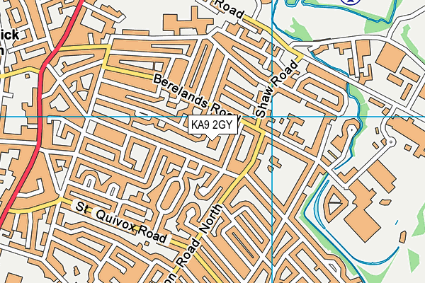 KA9 2GY map - OS VectorMap District (Ordnance Survey) KA9 2GY map - OS VectorMap District (Ordnance Survey)